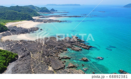茂串海水浴場の空撮 68892381