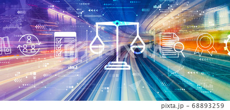 Legal advice service concept with high speed motion blur Legal advice service concept with high speed motion blur 68893259