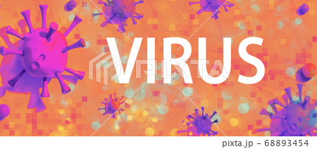 Virus theme with viral objects 68893454
