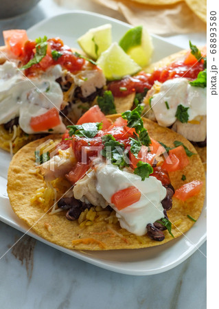 Mexican Tostada Tacos 68893580