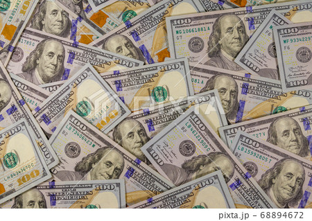 Background of american one hundred dollar bills Background of american one hundred dollar bills 68894672