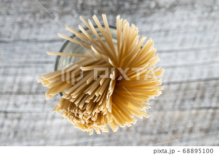 Uncooked udon noodles. Traditional Japanese Uncooked udon noodles. Traditional Japanese 68895100