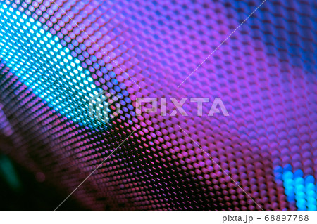 CloseUp LED blurred screen. LED soft focus CloseUp LED blurred screen. LED soft focus 68897788