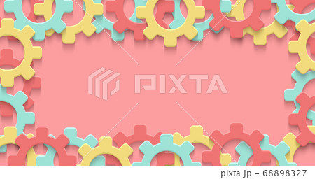 Vector cogs gear colorful art background. Technology clipart Vector cogs gear colorful art background. Technology clipart 68898327