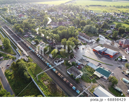 Volosovo, Leningrad Region, Russia. Aerial photo 68898429