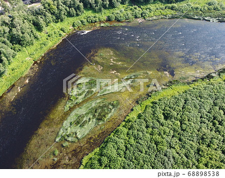top view, river flows, aerial photography top view, river flows, aerial photography 68898538