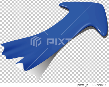 Three-dimensional arrow up from the plane up Vector illustration design Background transparent 68899834