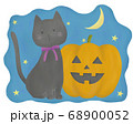 黒猫とかぼちゃ 68900052
