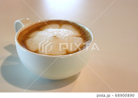 cup of hot latte art coffee 68900890
