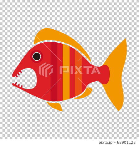 鯛　魚　イラスト　シンプル 68901128