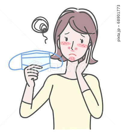 マスクによる肌トラブル マスクによる肌トラブル 68901773