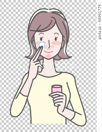 Coping with skin problems using a mask 68901774