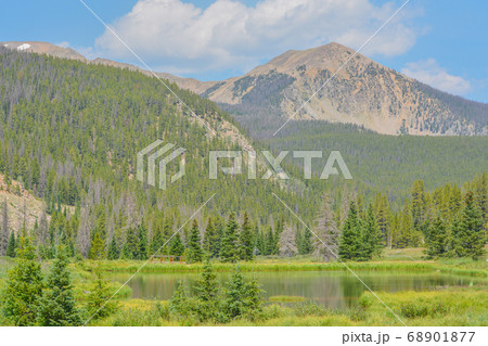 Beautiful mountains, forest and landscape near Monarch Pass in the Rocky Mountains of Colorado  Beautiful mountains, forest and landscape near Monarch Pass in the Rocky Mountains of Colorado  68901877
