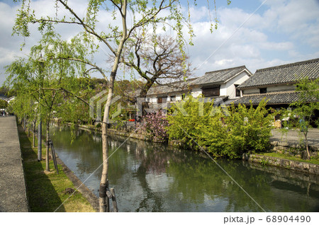 岡山県 倉敷市 美観地区の街並み 岡山県 倉敷市 美観地区の街並み 68904490