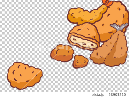 油炸四件套流水壁紙 68905210