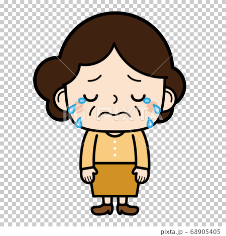おばさん_悲しい 68905405