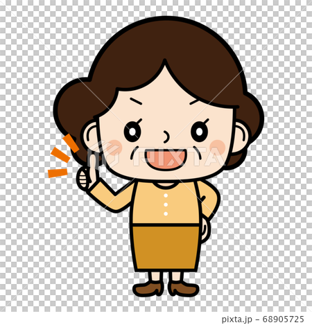 おばさん_グッドポーズ おばさん_グッドポーズ 68905725