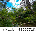 晴れた日の池の畔 68907715