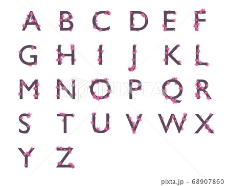 Virus Alphabet, letters of the alphabet with stuck Virus Alphabet, letters of the alphabet with stuck 68907860