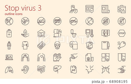 Stop virus outline iconset part 3 68908195