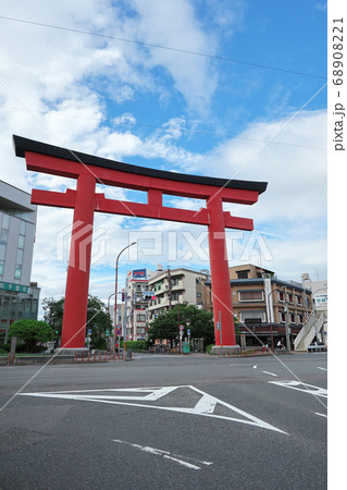 豊國神社参道入り口、中村の大鳥居〈愛知県名古屋市〉 68908221
