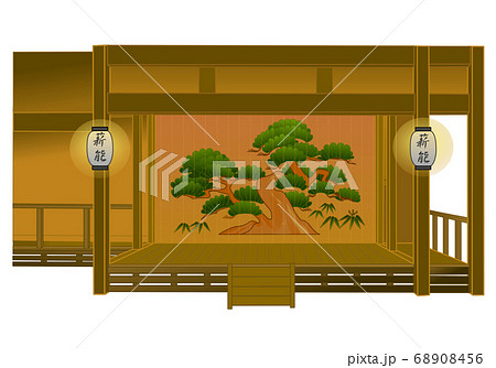 佐渡国　薪能の舞台 68908456