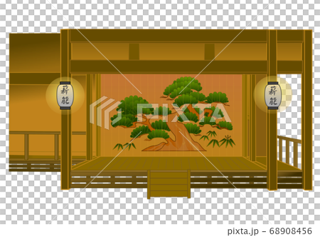 佐渡国　薪能の舞台 68908456