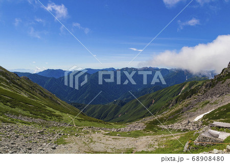 【北アルプス・立山】雄山登山道から望む 槍・穂高連峰と北アルプスの山々 【北アルプス・立山】雄山登山道から望む 槍・穂高連峰と北アルプスの山々 68908480