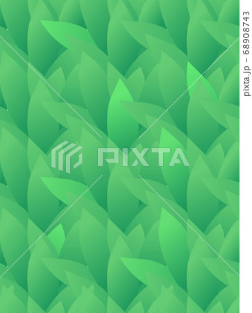 Seamless texture with green leaves in a row. 68908743
