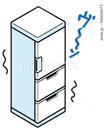異音、振動している冷蔵庫 68909073