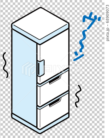 異音、振動している冷蔵庫 68909073