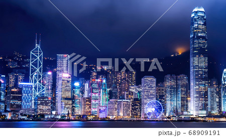 香港の夜景 香港の夜景 68909191