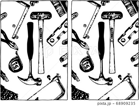 工具のイラスト壁紙のイラスト素材