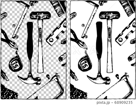 工具のイラスト壁紙のイラスト素材