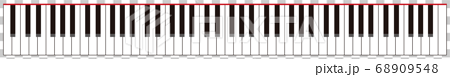 ピアノ 鍵盤のイラスト素材