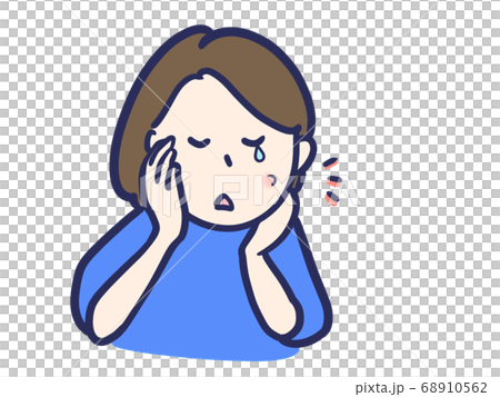 ニキビに悩む女性 68910562