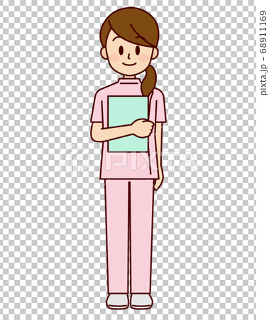 Female nurse with chart Female nurse with chart 68911169