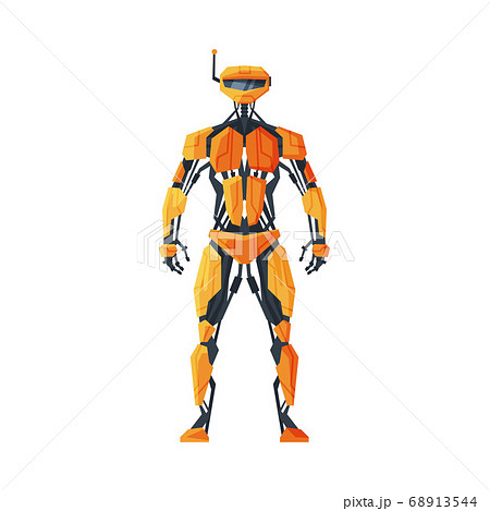 Modern Robot, Android Future Robotic Technology, Cybernetic Artificial Intelligence Machine Vector Illustration on White Background Modern Robot, Android Future Robotic Technology, Cybernetic Artificial Intelligence Machine Vector Illustration on White Background 68913544
