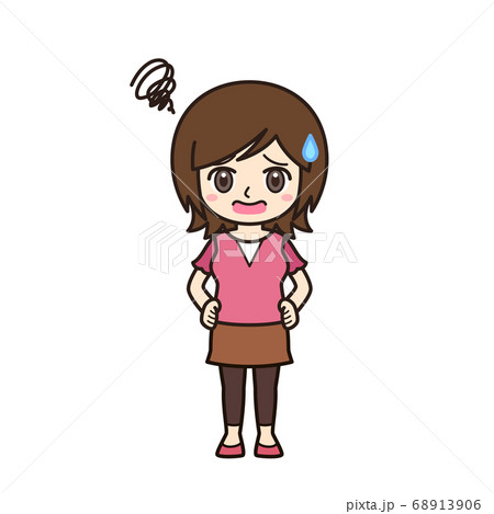 女性・お母さん 困る 女性・お母さん 困る 68913906