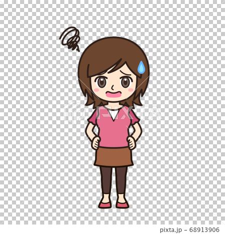 女性・お母さん 困る 女性・お母さん 困る 68913906