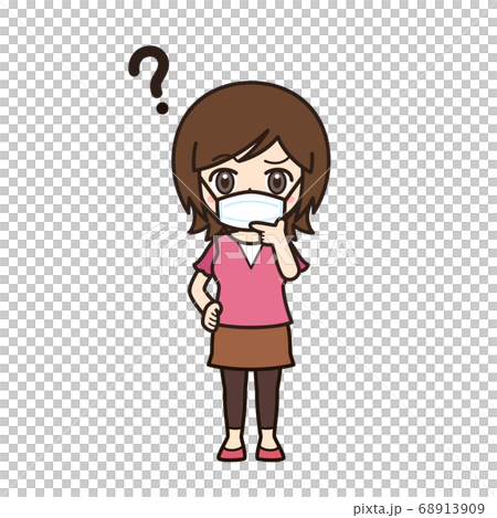 女性・お母さん 疑問 マスク 女性・お母さん 疑問 マスク 68913909