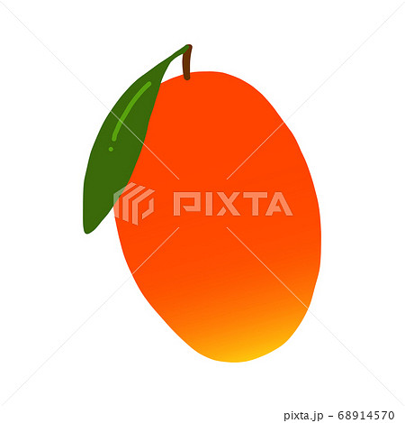 マンゴーの手描きイラストアイコン 68914570