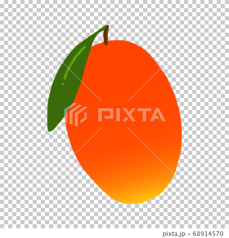 マンゴーの手描きイラストアイコン 68914570