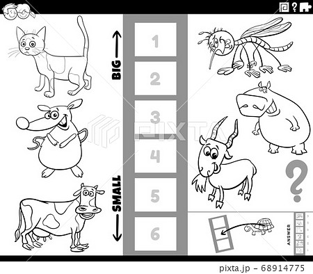 find biggest and smallest animal game coloring find biggest and smallest animal game coloring 68914775