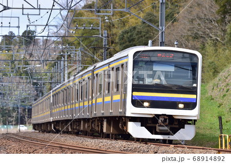 総武本線　四街道－物井　JR東日本　209系2100番台　C435編成（幕張） 68914892
