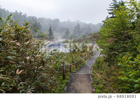 秋田県/ 後生掛自然研究路から見る世界的にも非常に珍しい「泥火山」(八幡平・後生掛自然研究路) 秋田県/ 後生掛自然研究路から見る世界的にも非常に珍しい「泥火山」(八幡平・後生掛自然研究路) 68918091