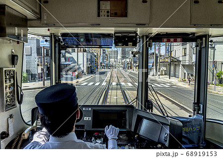 京阪電鉄　京津線　前面車窓風景　 68919153