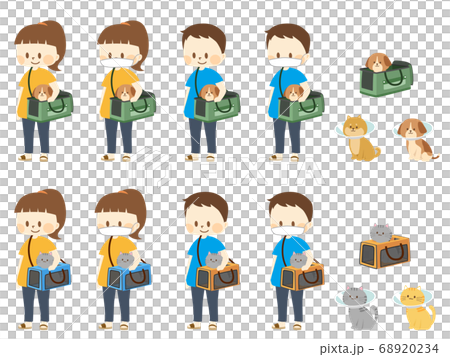 Pet in a carry bag Pet in a carry bag 68920234