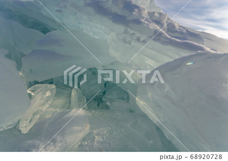 Winter siberian landscape with view on sky Winter siberian landscape with view on sky 68920728