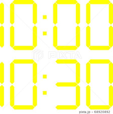 デジタル時計_10時 デジタル時計_10時 68920892